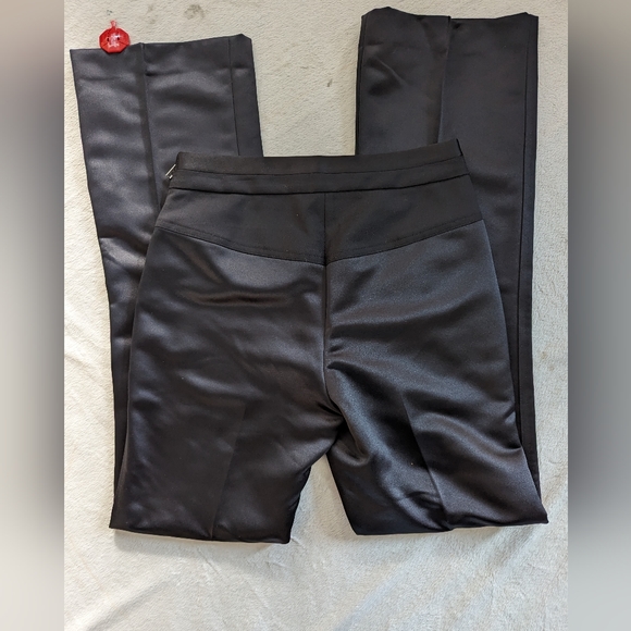 Helmut Lang Tux Satin Pant in Black - Picture 12 of 16